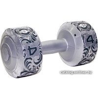 Гантель Евро-Классик 4 кг (серебристый металлик)