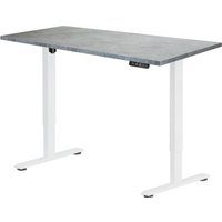 Стол для работы стоя ErgoSmart Electric Desk Prime 1360х800х36 мм (бетон чикаго/белый)