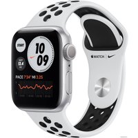 Умные часы Apple Watch Series 6 Nike 40 мм (алюминий серебристый/чистая платина)