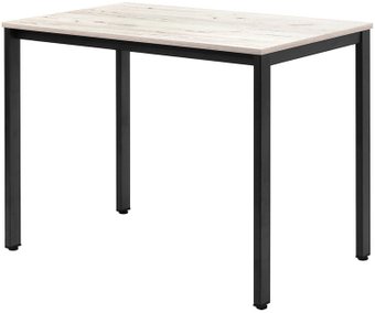 Кухонный стол Millwood Сеул Л 100x60x75 (дуб белый Craft/металл черный)