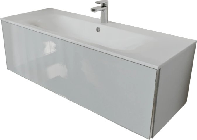 MebelVann Тумба с умывальником Вега 120x38x45 с 1 ящиком VEG101201900301OSL (белый)