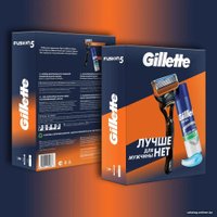 Подарочный набор Gillette Fusion с 1 сменной кассетой + гель для бритья Series Успокаивающий 200 мл