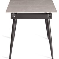 Кухонный стол TetChair Балморал 120+40x80x75 (серый/черный)