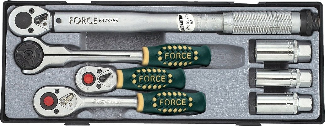 

Набор трещотка с головками Force T30712 (7 предметов)