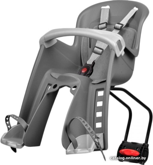 Детское велокресло Polisport Bilby Junior FF Dark Grey/Silver