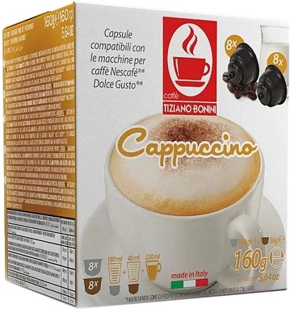 

Кофе в капсулах Tiziano Bonini Cappuccino Dolce Gusto 16 шт