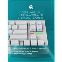 Клавиатура IO by Red Square Type 68 Magnetic g3ms Magnetite Ice (белый)