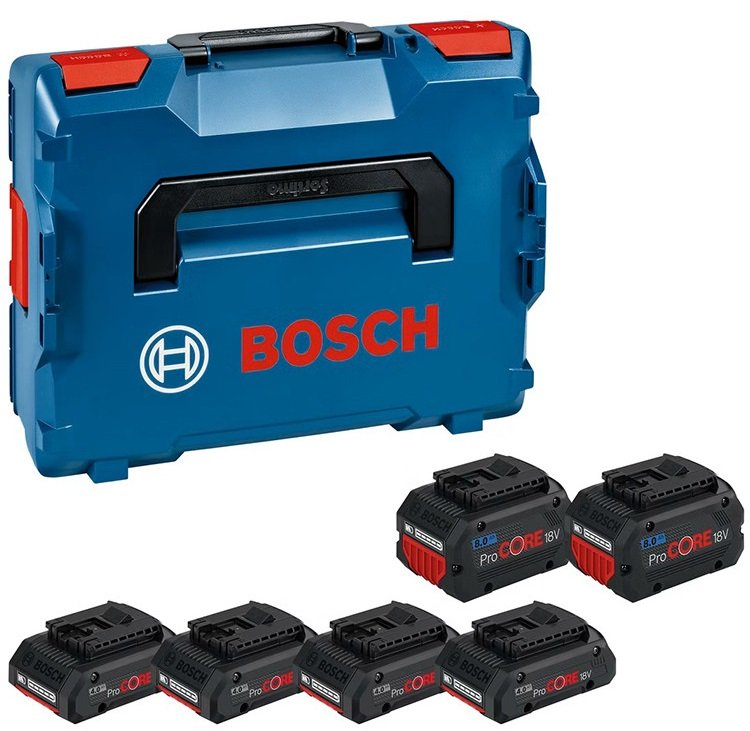 

Набор аккумуляторов Bosch 1600A02A2T (18В/4x4 Ah + 18В/2x8 Ah)