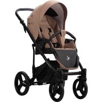 Универсальная коляска BEBETTO Magnum Light SE 2в1 (06, темно-бежевый/черная рама)