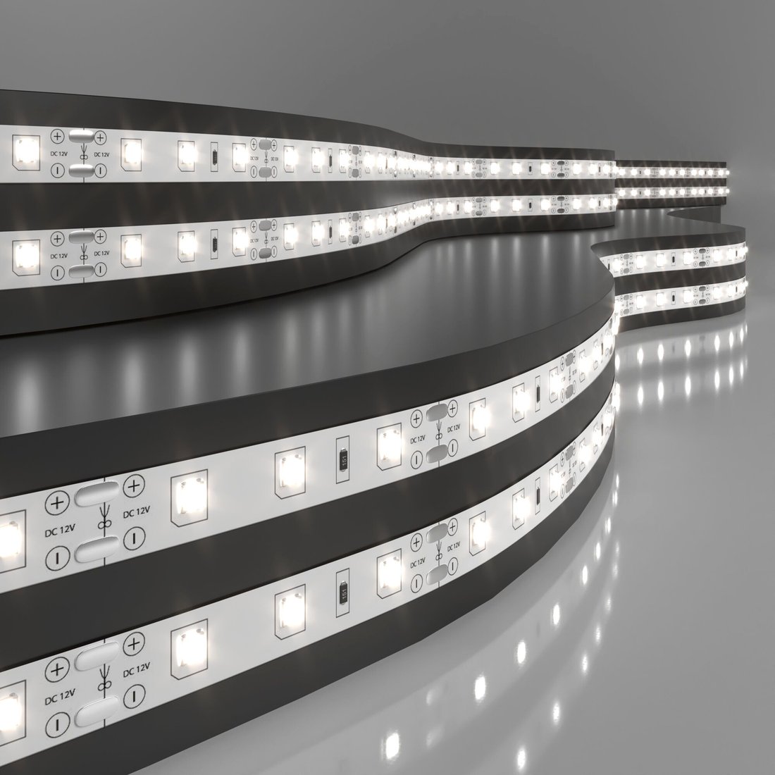 

Светодиодная лента Elektrostandard 12V 4.8W 60Led 2835 IP20 дневной белый, 5м