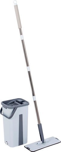 Швабра с отжимом Rosenberg R-800059 (синий)