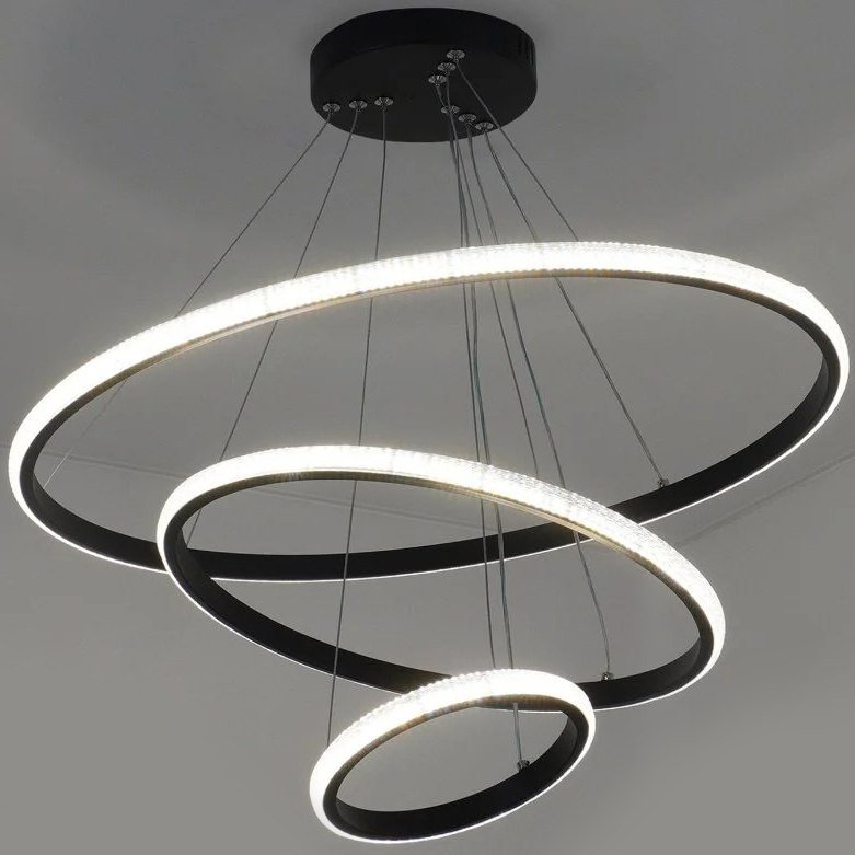 

Подвесная люстра Estares Akrilika slim 70W 3R-APP-600x1100-BLACK/CLEAR-220-IP20