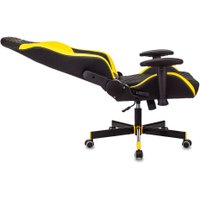 Игровое (геймерское) кресло Бюрократ Knight Neon (черный/желтый экокожа)