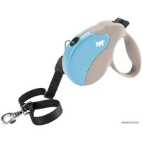 Поводок-рулетка Ferplast Amigo L 75730018 (бежевый/голубой)