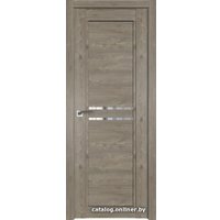 Межкомнатная дверь ProfilDoors 2.75XN R 70x200 (каштан темный, стекло прозрачное)