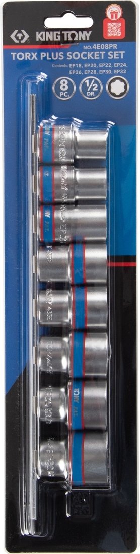 Набор головок слесарных King Tony 4E08PR
