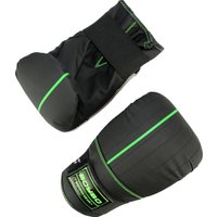 Перчатки для бокса BoyBo B-series снарядные (XS, черный/зеленый)