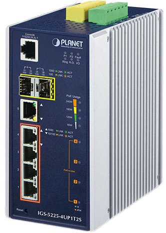 

Управляемый коммутатор уровня 2+ PLANET IGS-5225-4UP1T2S