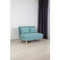 Диван DiArt Элли 1000 (велюр Selfie aquamarine/ножки светлые)