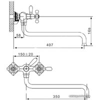 Смеситель Gappo G2265-3