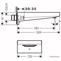 Излив Hansgrohe Metropol 32543700