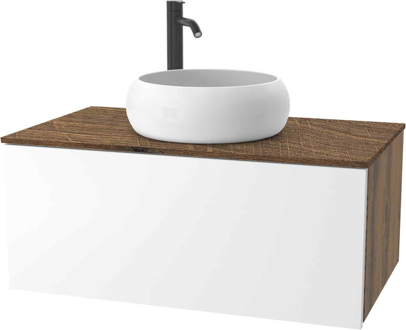 

ЗОВ Тумба под умывальник Кито 70 K70LA0MWMC-LDSPA (аттик/белый матовый)