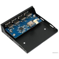 Планка портов на переднюю панель Gembird FP3.5-USB3-4A