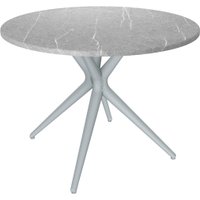 Кухонный стол Sheffilton SHT-TU30/TT 90 МДФ (серый/серый мрамор)