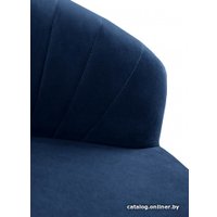 Стул Гальваник Камино-гранде (эмаль черный муар/Catania Dark Blue)