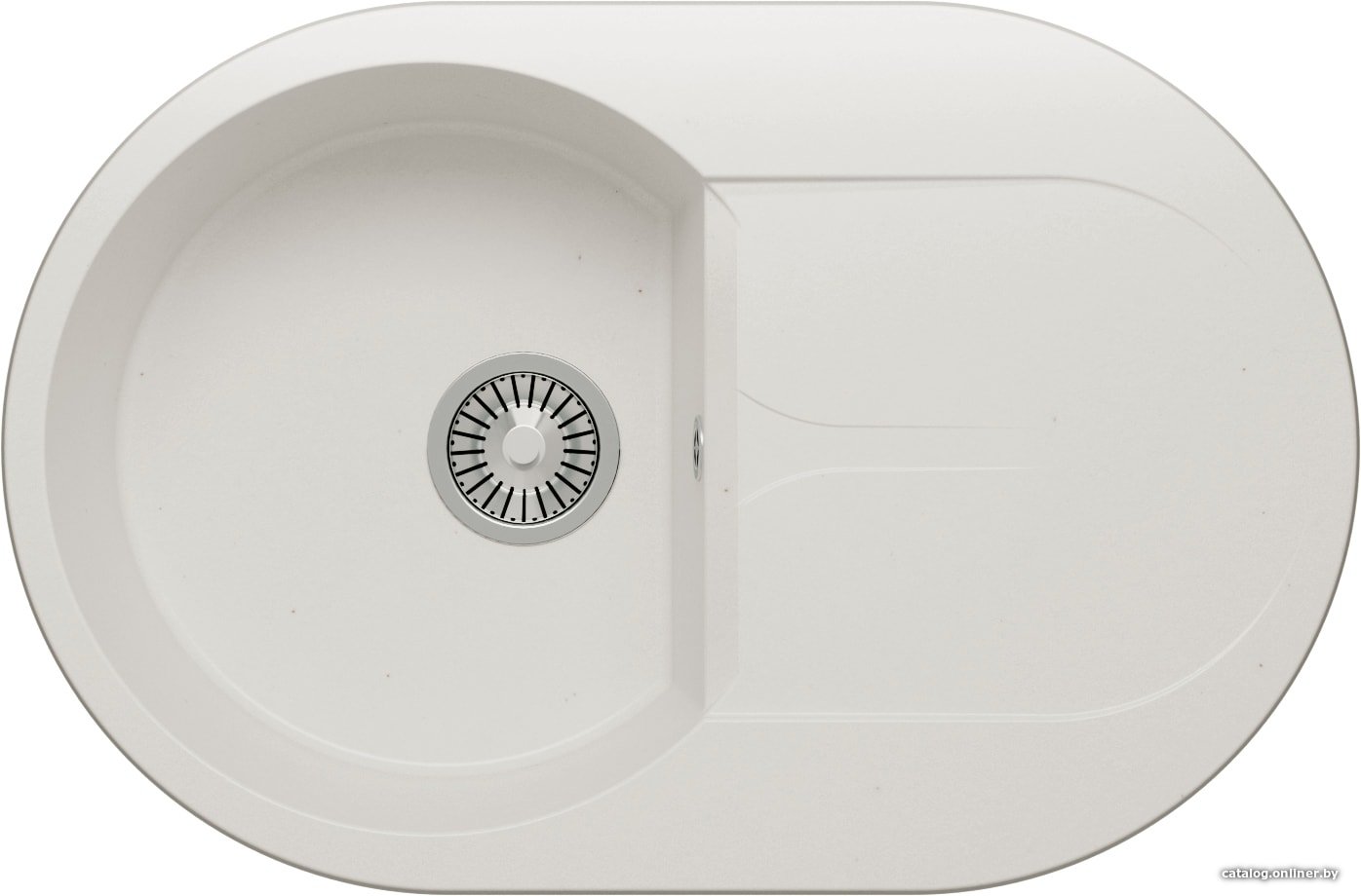 Кухонная мойка Polygran Atol-760 (белый хлопок 36)