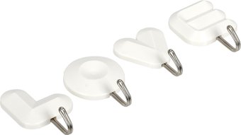 Крючок для ванны Marmiton Love 17620 (4 шт, белый)