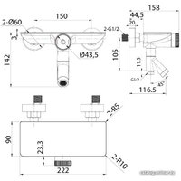 Смеситель IDDIS Shelfy SHESBBTi02WA