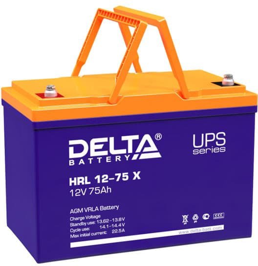 

Аккумулятор для ИБП Delta HRL 12-75 X (12В/75 А·ч)