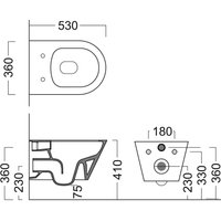 Унитаз подвесной Kerama Marazzi Plaza Modern PLM.wc.02 (без сиденья)