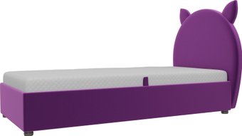 Кровать Mebelico Бриони 820х1880 (микровельвет, фиолетовый)
