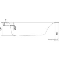 Ванна Cersanit Virgo 150x75 (с ножками)