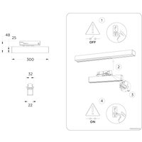 Трековый светильник Ambrella light Track System GL6767 BK