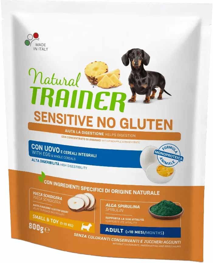 

Сухой корм для собак Trainer Sensitive Mini No Gluten с яйцом 0.8 кг