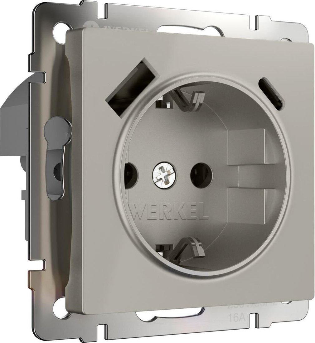 

Розетка Werkel W1271704 (дымчатый)