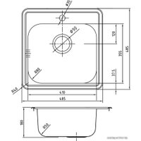 Кухонная мойка IDDIS Strit STR48P0i77