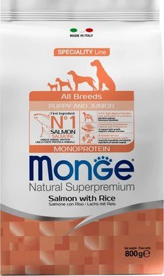 Сухой корм для собак Monge Speciality Line Puppy&Junior Lamb&Rice 800 г