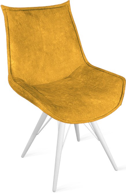 

Стул Трия Тейлор К3 исп.2 (белый матовый/микровелюр Wellmart Yellow)