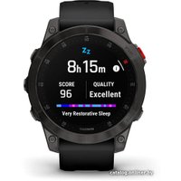 Умные часы Garmin Epix Sapphire Gen 2 (черный титан/черный)