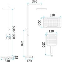Душевая система  Rea Bari REA-P0895
