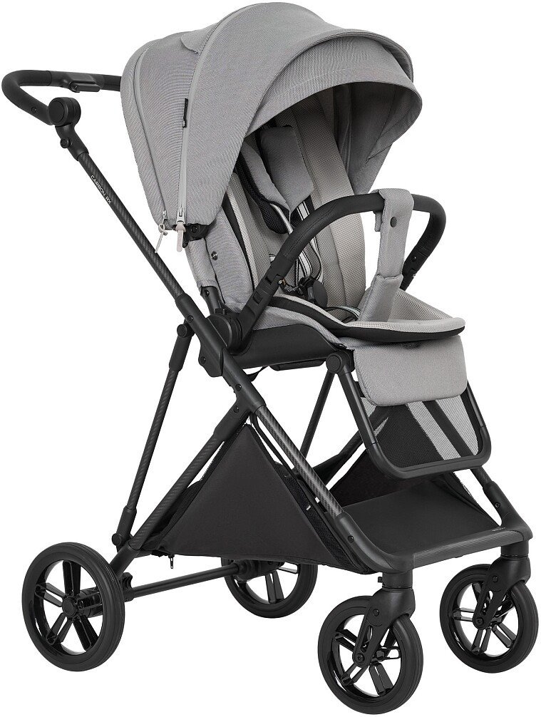 Коляска прогулочная «книга» Pituso Carbon RX X-666 (рама carbon/horizon grey)