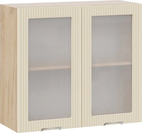 

Шкаф навесной Трия Кимберли 1ВВ8С с двумя дверьми (дуб крафт золотой/крем)