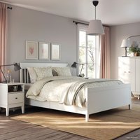 Кровать Ikea Иданэс 200x160 (белый) 904.588.72