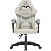 Игровое (геймерское) кресло Defender Savage (белый/серый)