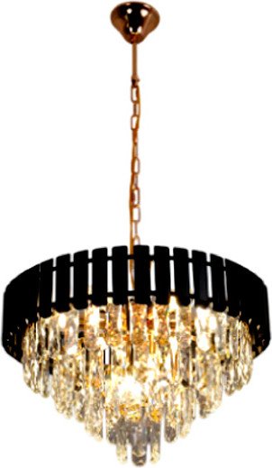 Подвесная люстра Estares Simona 86 8хЕ14-480х890-BKGD/CRYSTAL-220-IP20