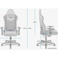 Игровое (геймерское) кресло AeroCool Duke Tan Grey (черный/серый)